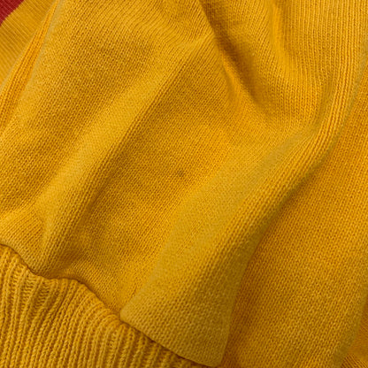 【中古品】【メンズ】 Barbarian バーバリアン カナダ製 旧タグ QUEEN'S UNIVERSITY クイーンズ ユニバーシティ LS ロングスリーブ RUGGER SHIRT ラガー シャツ トップス 長袖 146-250907-ya-04-izu サイズ：XL カラー：イエロー系 万代Net店