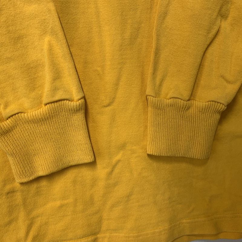 【中古品】【メンズ】 Barbarian バーバリアン カナダ製 旧タグ QUEEN'S UNIVERSITY クイーンズ ユニバーシティ LS ロングスリーブ RUGGER SHIRT ラガー シャツ トップス 長袖 146-250907-ya-04-izu サイズ：XL カラー：イエロー系 万代Net店