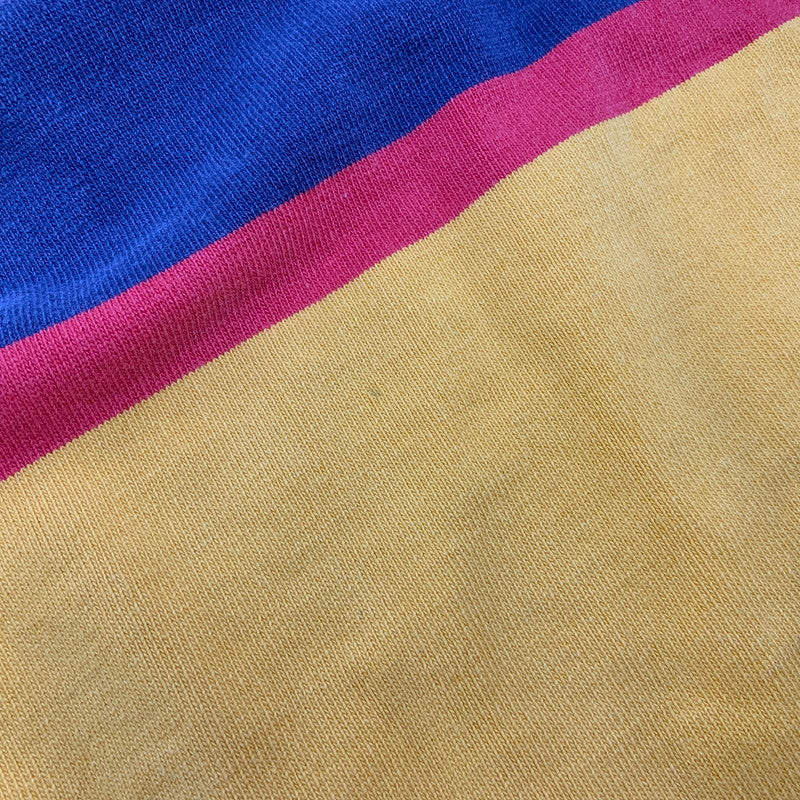 【中古品】【メンズ】 Barbarian バーバリアン カナダ製 旧タグ QUEEN'S UNIVERSITY クイーンズ ユニバーシティ LS ロングスリーブ RUGGER SHIRT ラガー シャツ トップス 長袖 146-250907-ya-04-izu サイズ：XL カラー：イエロー系 万代Net店