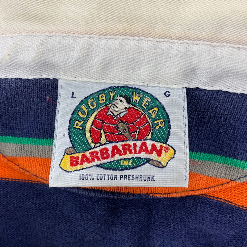 【中古品】【メンズ】 Barbarian バーバリアン カナダ製 LS RUGGER SHIRT ロングスリーブ ラガー シャツ トップス 長袖 146-250907-ya-03-izu サイズ：L カラー：マルチ 万代Net店