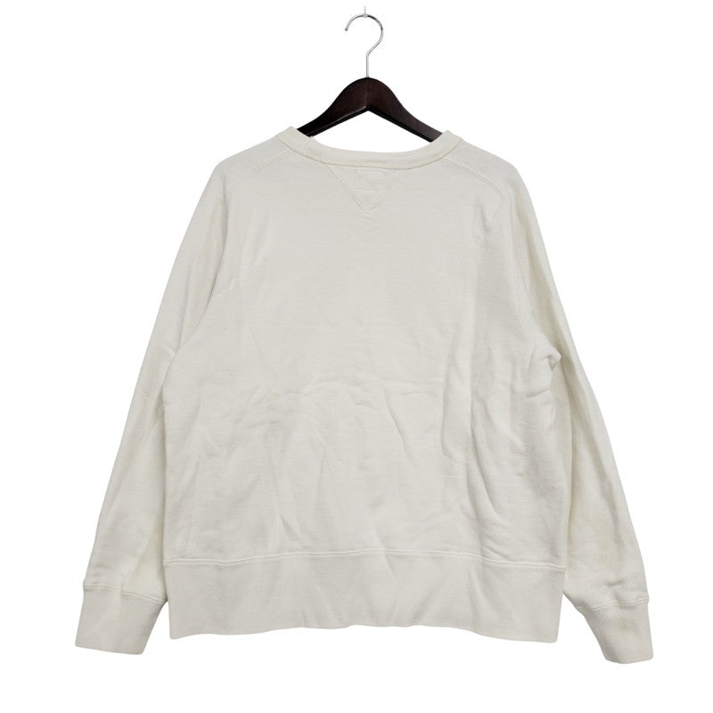 【中古品】【メンズ】 The REAL McCOY'S ザリアルマッコイズ 両V WING LOGO SWEATSHIRT スウェット 長袖 トップス スウェットシャツ トレーナー 145-250831-rk-18-izu サイズ：L カラー：ホワイト 万代Net店