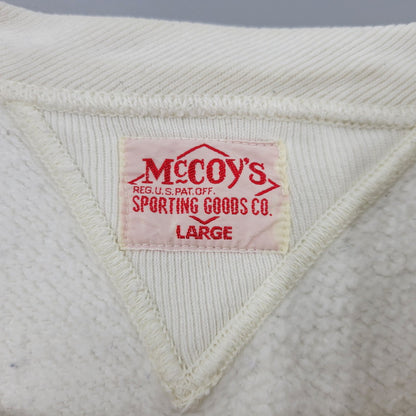 【中古品】【メンズ】 The REAL McCOY'S ザリアルマッコイズ 両V WING LOGO SWEATSHIRT スウェット 長袖 トップス スウェットシャツ トレーナー 145-250831-rk-18-izu サイズ：L カラー：ホワイト 万代Net店