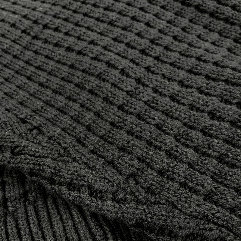 【中古品】【メンズ】 MAISON SPECIAL メゾン スペシャル CRAZY STITCH EMBROIDERY PRIME-OVER V-NECK CARDIGAN 11212361340 鬼ワッフル クレイジーステッチ プライムオーバー Vネック カーディガン 140-250904-as-11-izu サイズ：M カラー：ブラック 万代Net店