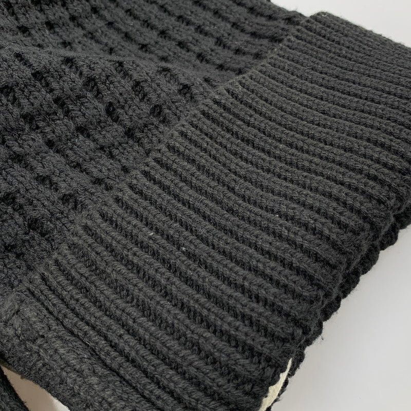 【中古品】【メンズ】 MAISON SPECIAL メゾン スペシャル CRAZY STITCH EMBROIDERY PRIME-OVER V-NECK CARDIGAN 11212361340 鬼ワッフル クレイジーステッチ プライムオーバー Vネック カーディガン 140-250904-as-11-izu サイズ：M カラー：ブラック 万代Net店