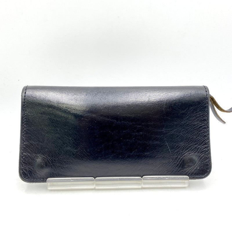 【中古品】【メンズ】 革蛸謹製 TAKOジッパー LEATHER LONG WALLET レザー ロング ウォレット 財布 長財布 200-250901-ya-06-izu カラー：BLACK 万代Net店