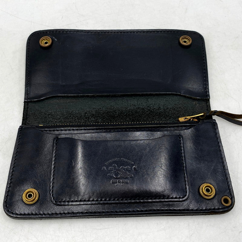 【中古品】【メンズ】 革蛸謹製 TAKOジッパー LEATHER LONG WALLET レザー ロング ウォレット 財布 長財布 200-250901-ya-06-izu カラー：BLACK 万代Net店