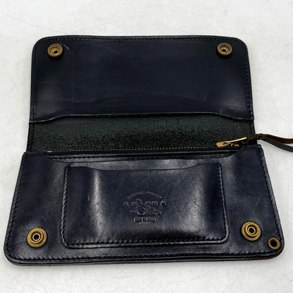 【中古品】【メンズ】 革蛸謹製 TAKOジッパー LEATHER LONG WALLET レザー ロング ウォレット 財布 長財布 200-250901-ya-06-izu カラー：BLACK 万代Net店