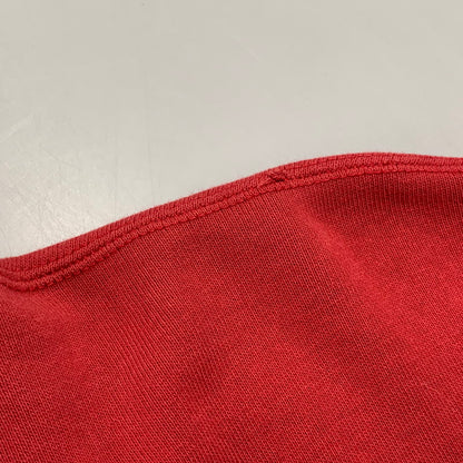 【中古品】【メンズ】 WAREHOUSE ウエアハウス HALF ZIP SWEATSHIRT ハーフジップ スウェットシャツ 長袖 トップス 145-250901-as-21-izu サイズ：40 カラー：レッド 万代Net店