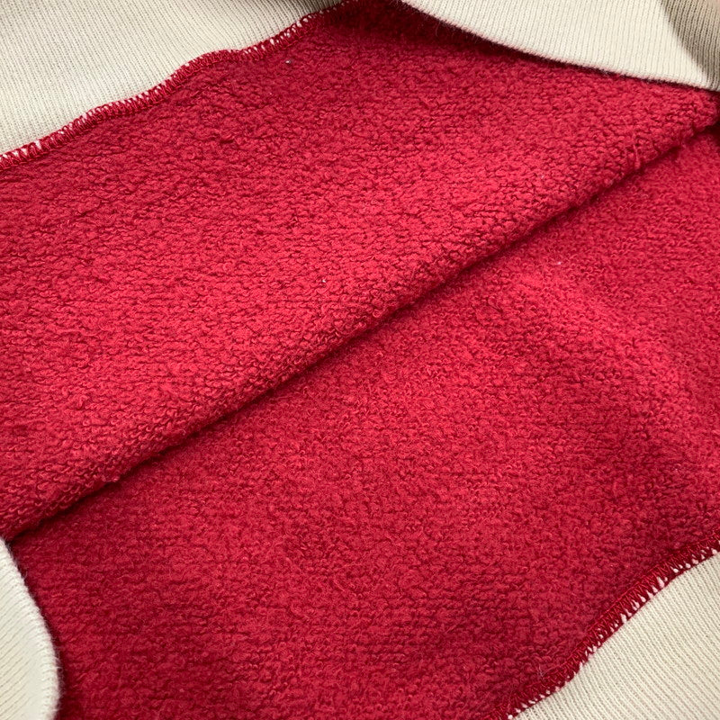 【中古品】【メンズ】 WAREHOUSE ウエアハウス HALF ZIP SWEATSHIRT ハーフジップ スウェットシャツ 長袖 トップス 145-250901-as-21-izu サイズ：40 カラー：レッド 万代Net店