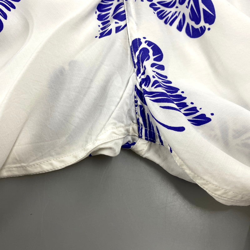【中古品】【メンズ】 NEEDLES×SUN SURF ニードルス×サンサーフ 11-01-1316-086 21SS BUTTERFLY ALOHA SS SHIRT バタフライアロハショートスリーブシャツ トップス 半袖 140-250902-ma-05-izu サイズ：L カラー：WHITE 万代Net店