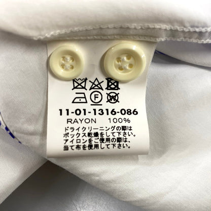 【中古品】【メンズ】 NEEDLES×SUN SURF ニードルス×サンサーフ 11-01-1316-086 21SS BUTTERFLY ALOHA SS SHIRT バタフライアロハショートスリーブシャツ トップス 半袖 140-250902-ma-05-izu サイズ：L カラー：WHITE 万代Net店