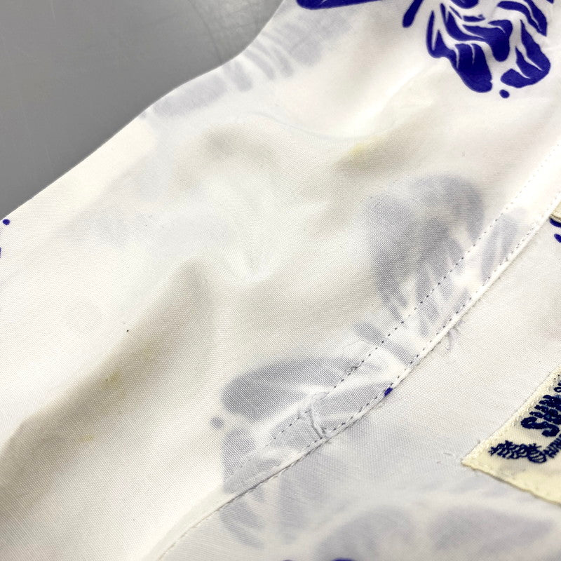 【中古品】【メンズ】 NEEDLES×SUN SURF ニードルス×サンサーフ 11-01-1316-086 21SS BUTTERFLY ALOHA SS SHIRT バタフライアロハショートスリーブシャツ トップス 半袖 140-250902-ma-05-izu サイズ：L カラー：WHITE 万代Net店