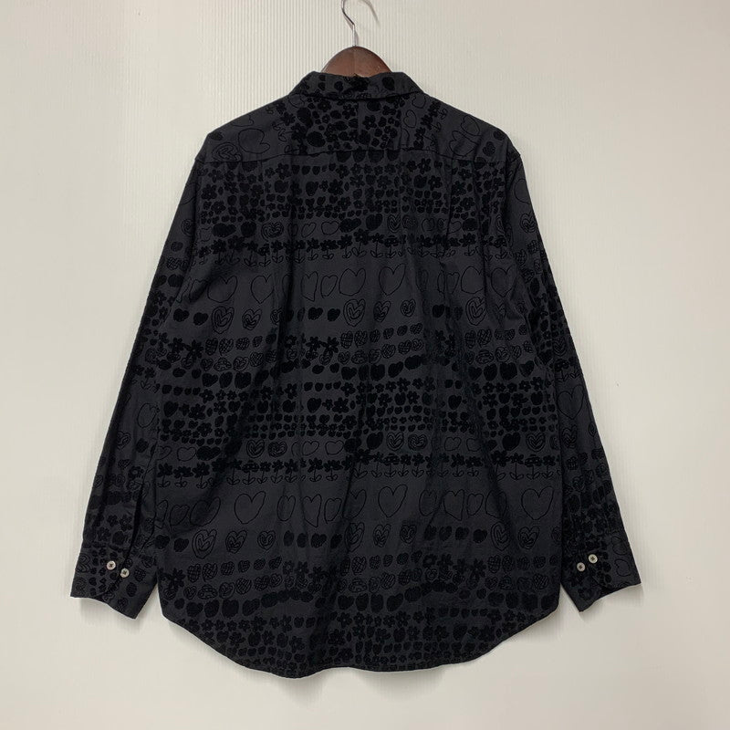 【中古品】【メンズ】 BRU NA BOINNE ブルーナボイン 4481 ルーラブーラシャツ2号 長袖シャツ トップス 140-250901-as-22-izu サイズ：M カラー：ブラック 万代Net店