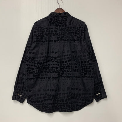 【中古品】【メンズ】 BRU NA BOINNE ブルーナボイン 4481 ルーラブーラシャツ2号 長袖シャツ トップス 140-250901-as-22-izu サイズ：M カラー：ブラック 万代Net店