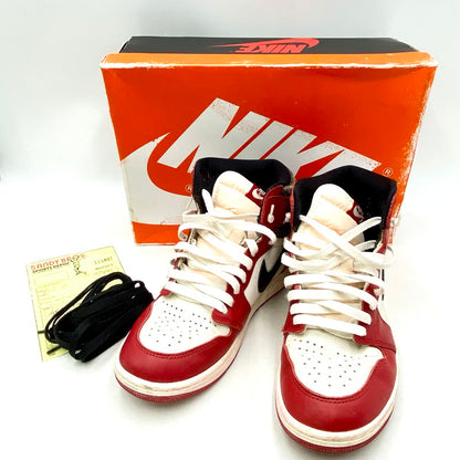 【中古品】【メンズ】 NIKE ナイキ DZ5485-612 AIR JORDAN エアジョーダン 1 HIGH OG LOST＆FOUND ロスト アンド ファウンド CHICAGO シカゴ スニーカー シューズ 靴 160-250901-ya-02-izu サイズ：26.5cm カラー：VARSITY RED/BLACK-SAIL-MUSLIN 万代Net店