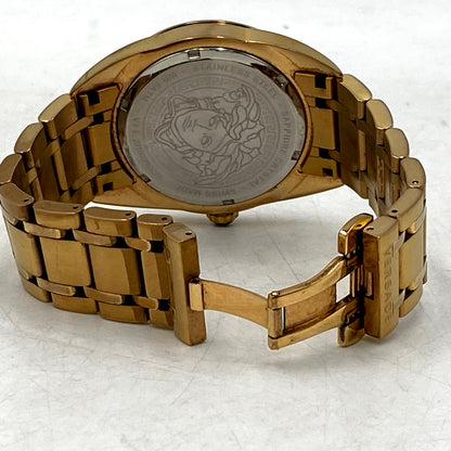 【中古品】【メンズ/レディース】 VERSACE ヴェルサーチ VFE201009663289 黒文字盤 V-SPORT II CHRONOGRAPH クロノグラフ 腕時計 197-250901-ya-05-izu カラー：ブラック×ゴールド 万代Net店