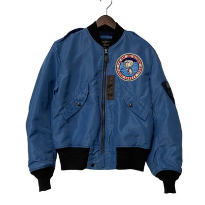 【中古品】【メンズ】 Buzz Rickson's バズリクソンズ × PEANUTS ピーナッツ ASTRONAUT LAND MFG.CO. L-2B FLIGHT JACKET BR14132 アストロノート フライトジャケット アウター 145-250901-as-15-izu サイズ：S カラー：ブルー 万代Net店