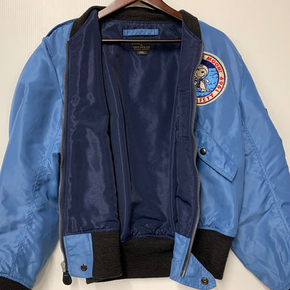 【中古品】【メンズ】 Buzz Rickson's バズリクソンズ × PEANUTS ピーナッツ ASTRONAUT LAND MFG.CO. L-2B FLIGHT JACKET BR14132 アストロノート フライトジャケット アウター 145-250901-as-15-izu サイズ：S カラー：ブルー 万代Net店