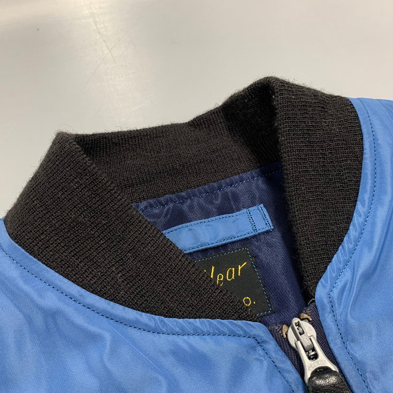 【中古品】【メンズ】 Buzz Rickson's バズリクソンズ × PEANUTS ピーナッツ ASTRONAUT LAND MFG.CO. L-2B FLIGHT JACKET BR14132 アストロノート フライトジャケット アウター 145-250901-as-15-izu サイズ：S カラー：ブルー 万代Net店