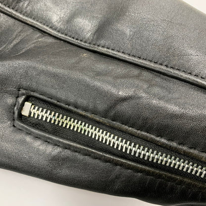 【中古品】【メンズ】 schott ショット LEATHER DOUBLE RIDERS JACKET レザー ダブル ライダース ジャケット USA製 バイカータグ アウター 145-250901-as-16-izu サイズ：36 カラー：ブラック 万代Net店