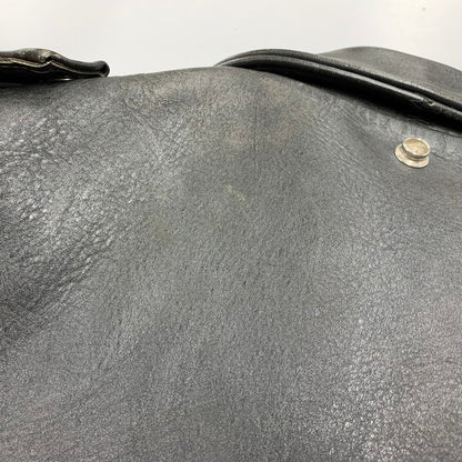 【中古品】【メンズ】 schott ショット LEATHER DOUBLE RIDERS JACKET レザー ダブル ライダース ジャケット USA製 バイカータグ アウター 145-250901-as-16-izu サイズ：36 カラー：ブラック 万代Net店