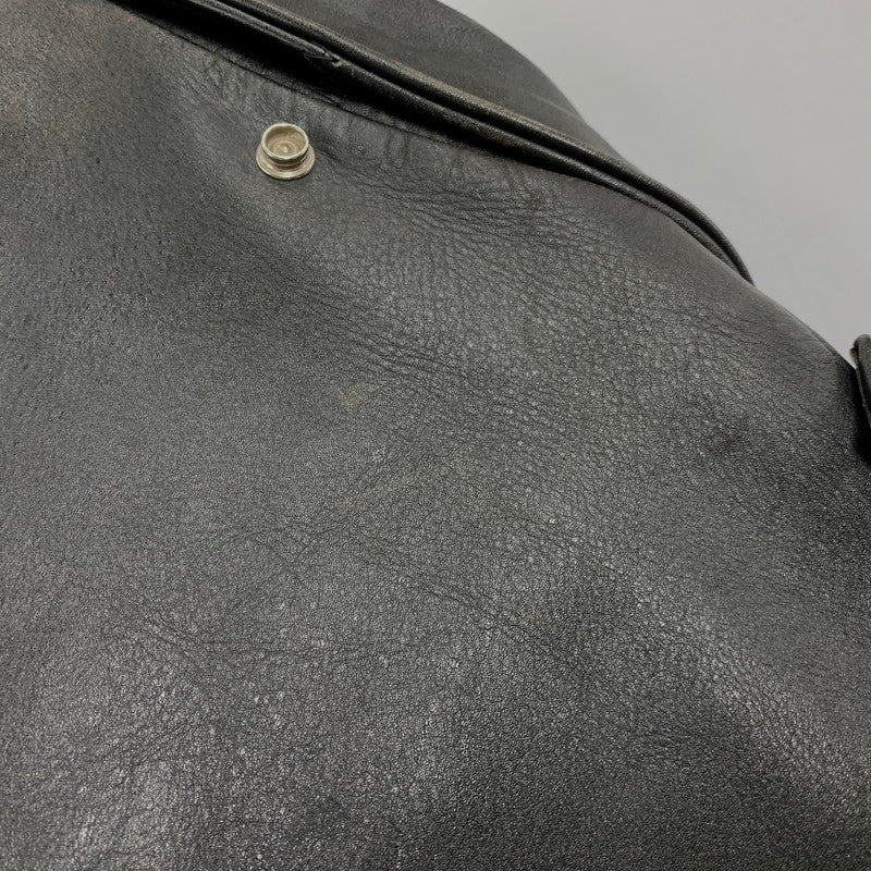 【中古品】【メンズ】 schott ショット LEATHER DOUBLE RIDERS JACKET レザー ダブル ライダース ジャケット USA製 バイカータグ アウター 145-250901-as-16-izu サイズ：36 カラー：ブラック 万代Net店