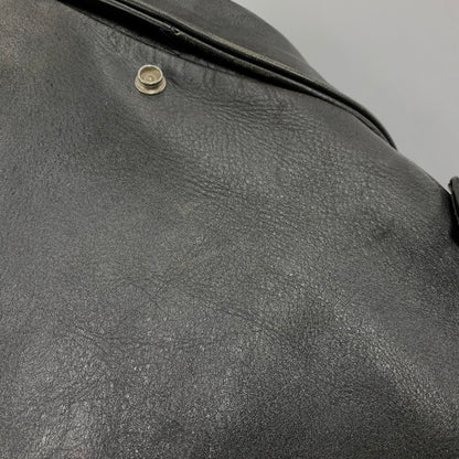 【中古品】【メンズ】 schott ショット LEATHER DOUBLE RIDERS JACKET レザー ダブル ライダース ジャケット USA製 バイカータグ アウター 145-250901-as-16-izu サイズ：36 カラー：ブラック 万代Net店