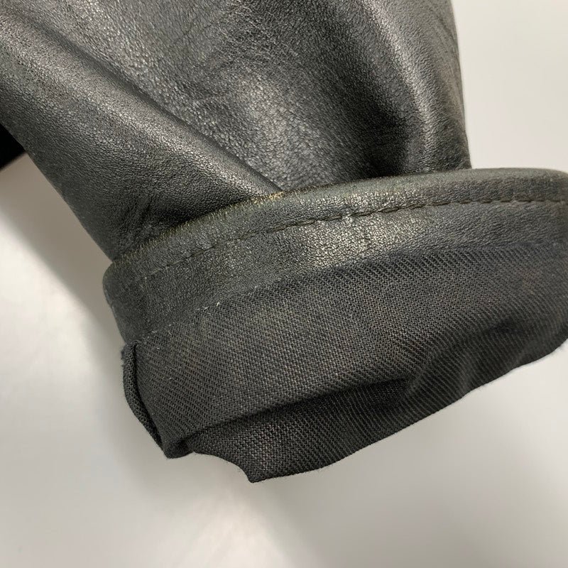 【中古品】【メンズ】 schott ショット LEATHER DOUBLE RIDERS JACKET レザー ダブル ライダース ジャケット USA製 バイカータグ アウター 145-250901-as-16-izu サイズ：36 カラー：ブラック 万代Net店