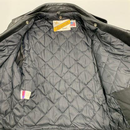 【中古品】【メンズ】 schott ショット LEATHER DOUBLE RIDERS JACKET レザー ダブル ライダース ジャケット USA製 バイカータグ アウター 145-250901-as-16-izu サイズ：36 カラー：ブラック 万代Net店