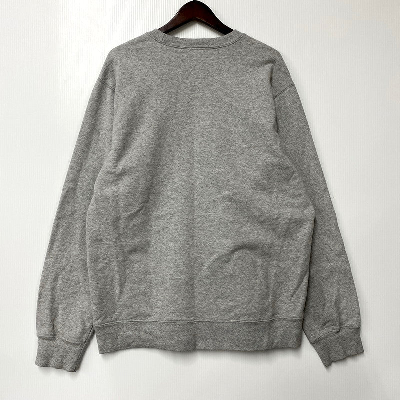【中古品】【メンズ】 Supreme シュプリーム 20SS CUTOUT LOGO CREWNECK SWEATSHIRT カットアウトロゴ クルーネックスウェットシャツ トップス 長袖 149-250902-ma-02-izu サイズ：L カラー：HEATHER GRAY 万代Net店