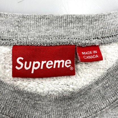 【中古品】【メンズ】 Supreme シュプリーム 20SS CUTOUT LOGO CREWNECK SWEATSHIRT カットアウトロゴ クルーネックスウェットシャツ トップス 長袖 149-250902-ma-02-izu サイズ：L カラー：HEATHER GRAY 万代Net店