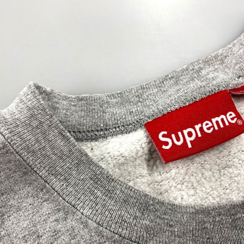【中古品】【メンズ】 Supreme シュプリーム 20SS CUTOUT LOGO CREWNECK SWEATSHIRT カットアウトロゴ クルーネックスウェットシャツ トップス 長袖 149-250902-ma-02-izu サイズ：L カラー：HEATHER GRAY 万代Net店