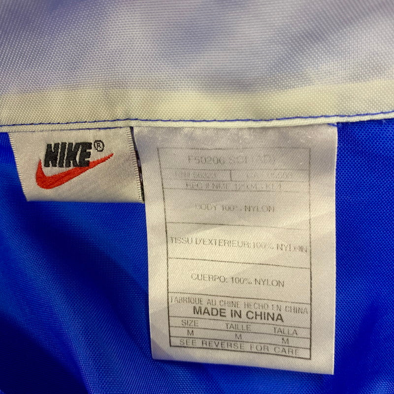 【中古品】【メンズ】 OLD NIKE オールドナイキ 白タグ HALF ZIP NYLON PULLOVER ハーフ ジップ ナイロン プルオーバー トップス アウター 146-250907-ya-16-izu サイズ：M カラー：ブルー 万代Net店