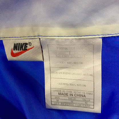 【中古品】【メンズ】 OLD NIKE オールドナイキ 白タグ HALF ZIP NYLON PULLOVER ハーフ ジップ ナイロン プルオーバー トップス アウター 146-250907-ya-16-izu サイズ：M カラー：ブルー 万代Net店