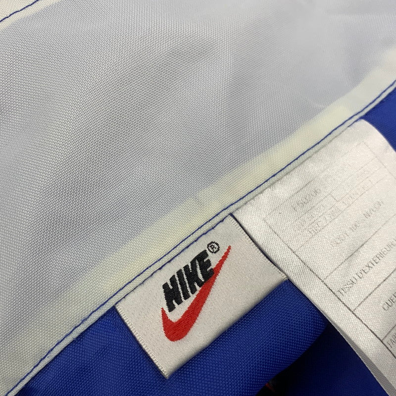 【中古品】【メンズ】 OLD NIKE オールドナイキ 白タグ HALF ZIP NYLON PULLOVER ハーフ ジップ ナイロン プルオーバー トップス アウター 146-250907-ya-16-izu サイズ：M カラー：ブルー 万代Net店