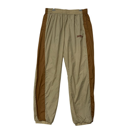 【中古品】【メンズ】 SAPEUR サプール NYLON TRACK PANTS ナイロン トラックパンツ ボトムス 153-250901-as-18-izu サイズ：M カラー：ベージュ×ブラウン 万代Net店