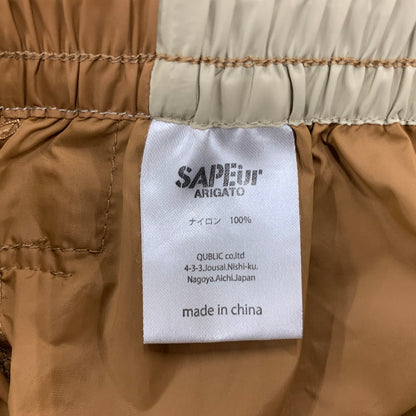 【中古品】【メンズ】 SAPEUR サプール NYLON TRACK PANTS ナイロン トラックパンツ ボトムス 153-250901-as-18-izu サイズ：M カラー：ベージュ×ブラウン 万代Net店