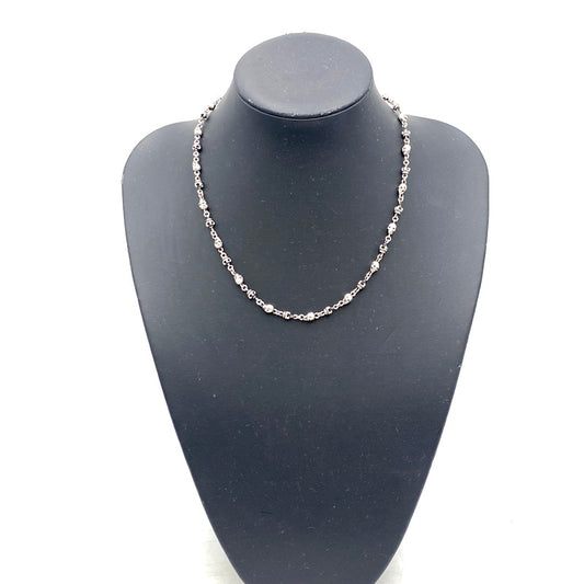 【中古品】【メンズ/レディース】 Justin Davis ジャスティンデイビス 925 SKULL DIVINE スカル ディバイン CHAIN NECKLACE チェーン ネックレス アクセサリー 192-250901-ya-10-izu カラー：シルバー 万代Net店