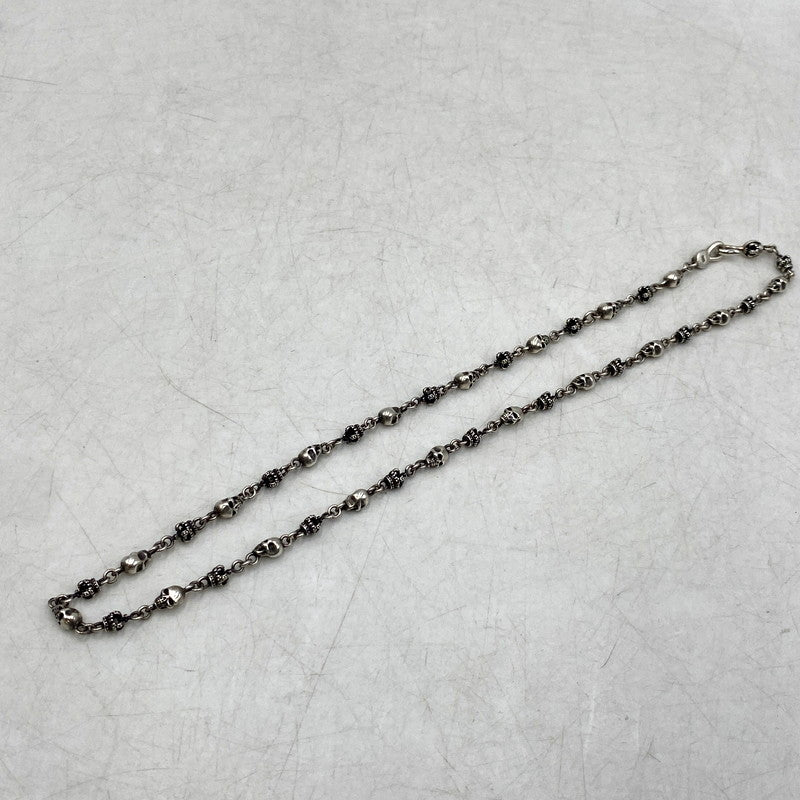 【中古品】【メンズ/レディース】 Justin Davis ジャスティンデイビス 925 SKULL DIVINE スカル ディバイン CHAIN NECKLACE チェーン ネックレス アクセサリー 192-250901-ya-10-izu カラー：シルバー 万代Net店