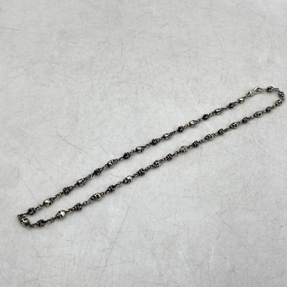 【中古品】【メンズ/レディース】 Justin Davis ジャスティンデイビス 925 SKULL DIVINE スカル ディバイン CHAIN NECKLACE チェーン ネックレス アクセサリー 192-250901-ya-10-izu カラー：シルバー 万代Net店