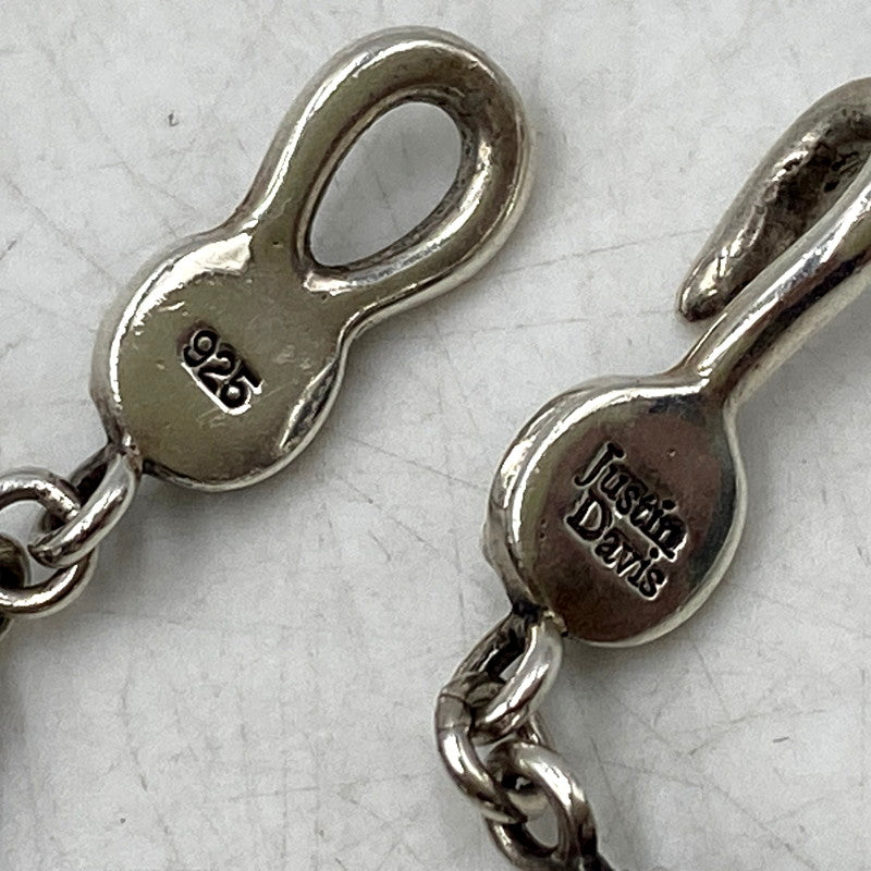 【中古品】【メンズ/レディース】 Justin Davis ジャスティンデイビス 925 SKULL DIVINE スカル ディバイン CHAIN NECKLACE チェーン ネックレス アクセサリー 192-250901-ya-10-izu カラー：シルバー 万代Net店