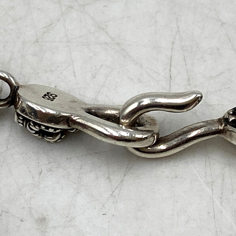 【中古品】【メンズ/レディース】 Justin Davis ジャスティンデイビス 925 SKULL DIVINE スカル ディバイン CHAIN NECKLACE チェーン ネックレス アクセサリー 192-250901-ya-10-izu カラー：シルバー 万代Net店