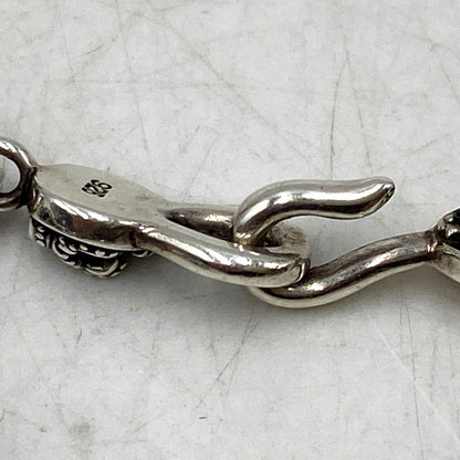 【中古品】【メンズ/レディース】 Justin Davis ジャスティンデイビス 925 SKULL DIVINE スカル ディバイン CHAIN NECKLACE チェーン ネックレス アクセサリー 192-250901-ya-10-izu カラー：シルバー 万代Net店