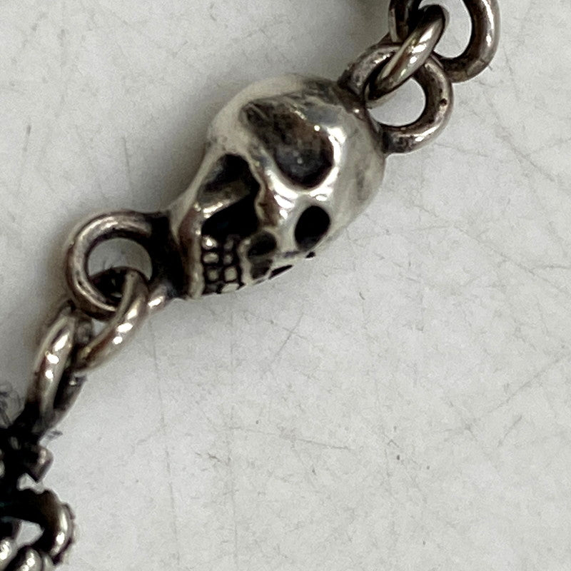 【中古品】【メンズ/レディース】 Justin Davis ジャスティンデイビス 925 SKULL DIVINE スカル ディバイン CHAIN NECKLACE チェーン ネックレス アクセサリー 192-250901-ya-10-izu カラー：シルバー 万代Net店