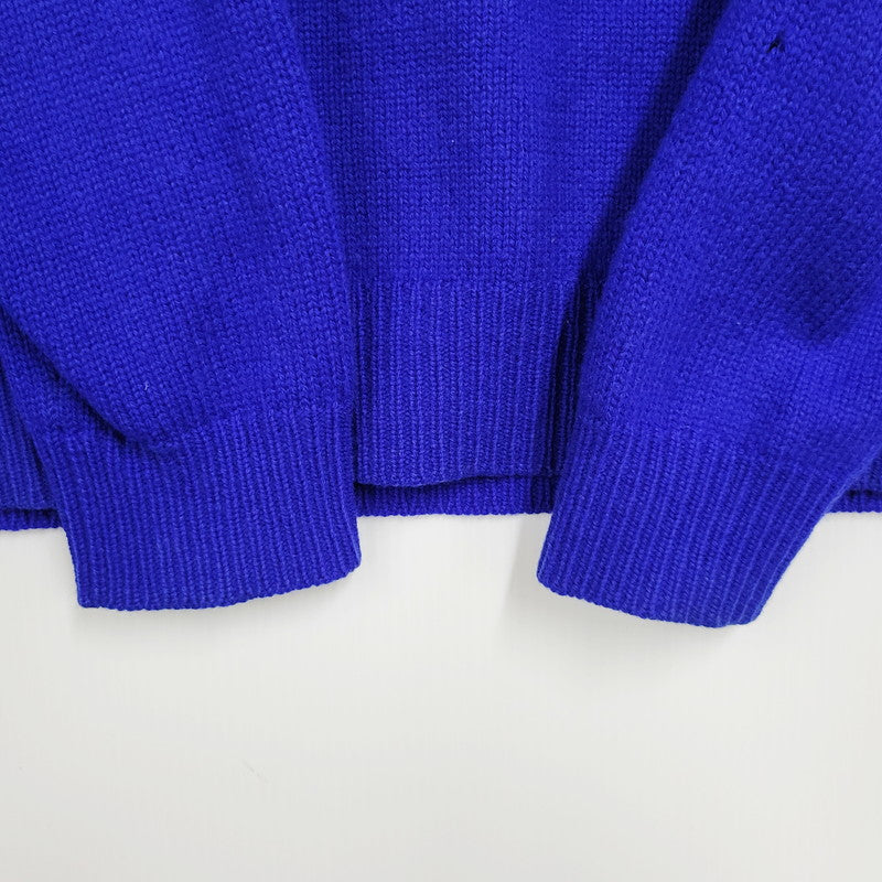 【中古品】【メンズ】 Polo by Ralph Lauren ポロバイラルフローレン HALF-ZIP KNIT SWEATER ハーフジップ ニットセーター トップス 長袖 147-250910-ma-17-izu サイズ：L カラー：BLUE 万代Net店