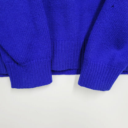 【中古品】【メンズ】 Polo by Ralph Lauren ポロバイラルフローレン HALF-ZIP KNIT SWEATER ハーフジップ ニットセーター トップス 長袖 147-250910-ma-17-izu サイズ：L カラー：BLUE 万代Net店