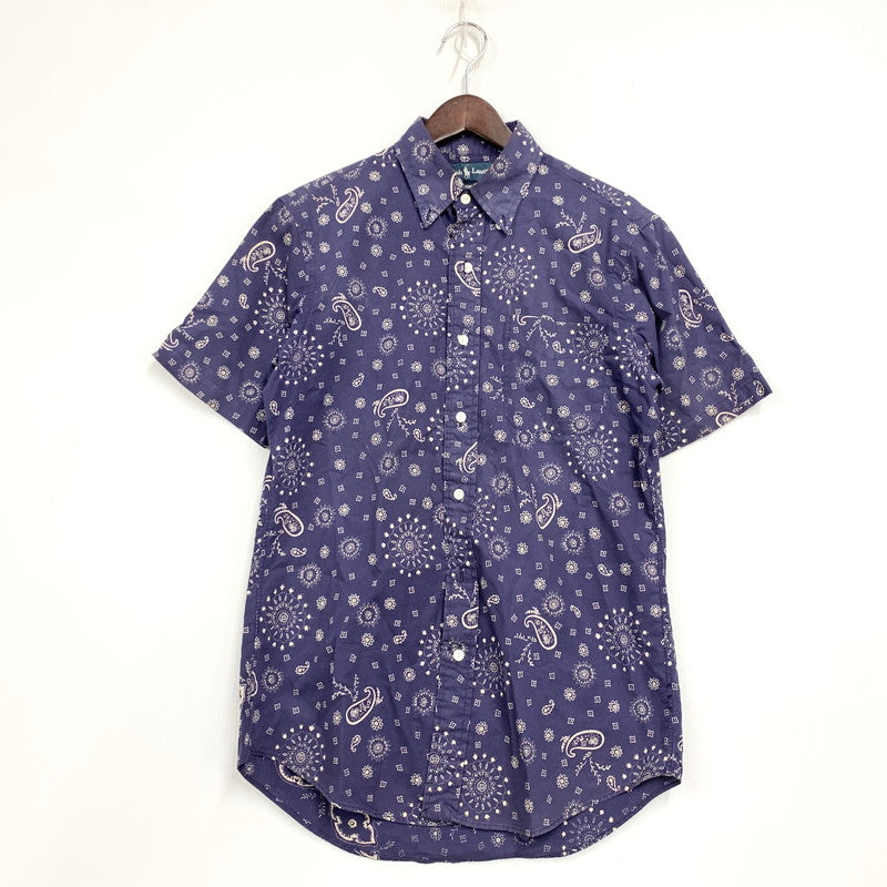 【中古品】【メンズ】 RALPH LAUREN ラルフローレン CUSTOM FIT カスタム フィット SS ショートスリーブ BD SHIRT ボタンダウン シャツ トップス 半袖 146-250911-ya-08-izu サイズ：S カラー：パープル系 万代Net店