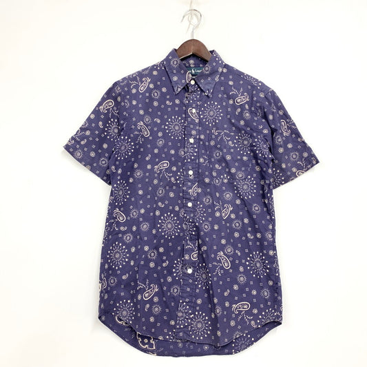 【中古品】【メンズ】 RALPH LAUREN ラルフローレン CUSTOM FIT カスタム フィット SS ショートスリーブ BD SHIRT ボタンダウン シャツ トップス 半袖 146-250911-ya-08-izu サイズ：S カラー：パープル系 万代Net店