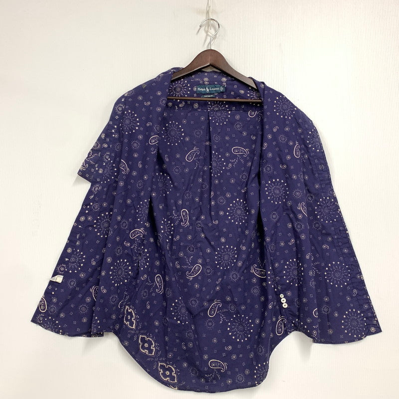 【中古品】【メンズ】 RALPH LAUREN ラルフローレン CUSTOM FIT カスタム フィット SS ショートスリーブ BD SHIRT ボタンダウン シャツ トップス 半袖 146-250911-ya-08-izu サイズ：S カラー：パープル系 万代Net店