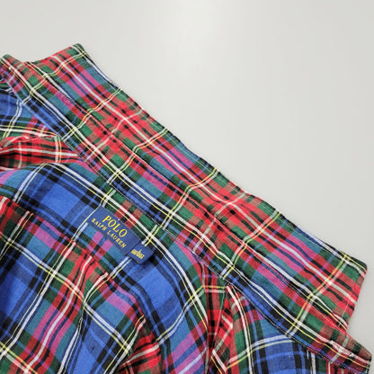 【中古品】【メンズ】 POLO RALPH LAUREN ポロ・ラルフローレン 710590859001 MULTI CHECK LS LINEN SHIRT マルチチェックロングスリーブリネンシャツ トップス 長袖 147-250910-ma-16-izu サイズ：L カラー：マルチ 万代Net店